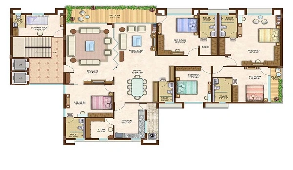 Featured Image of Sattva Splendor 4 BHK Floor Plan